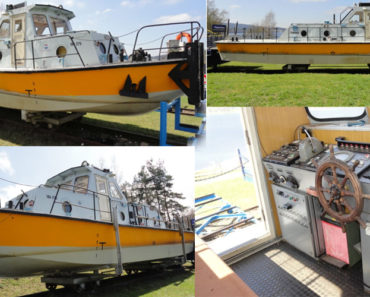 Do 3.1.2017 Výběrové řízení na prodej plavidla Remorkér typu MR165. Minimální kupní cena 130.000 Kč.