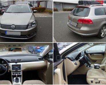 Do 8.1.2018 Aukce automobilu VW Passat Variant 2.0 TDI, r. 2014. Vyvolávací cena 448.000Kč.