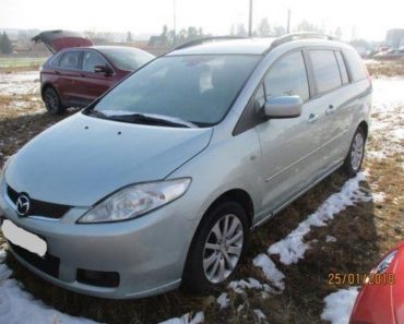 6.6.2018 Dražba automobilu Mazda 5 MPV. Vyvolávací cena 30.000 Kč. 6.6.2018 Dražba automobilu Mazda 5 MPV. Vyvolávací cena 30.000 Kč.