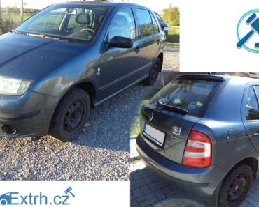 8.11.2018 Dražba automobilu Škoda Fabia. Vyvolávací cena 23.000 Kč, ID348046