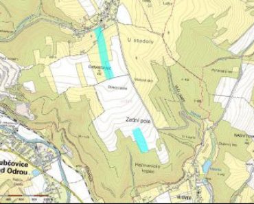 31.1.2020 Dražba nemovitosti (1/4 podíl na pozemcích v Heřmanicích u Oder, okres Nový Jičín). Vyvolávací cena 633.333 Kč, ➡ ID682591