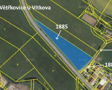 12.2.2020 Dražba nemovitosti (Pozemek o velikosti 4626 m2, Větřkovice u Vítkova). Vyvolávací cena 462.500 Kč, ➡ ID683133 12.2.2020 Dražba nemovitosti (Pozemek o velikosti 4626 m2, Větřkovice u Vítkova). Vyvolávací cena 462.500 Kč, ➡ ID683133