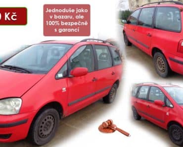 29.9.2020 Dražba automobilu Ford Galaxy. Vyvolávací cena 3.000 Kč, ➡️ ID738993 29.9.2020 Dražba automobilu Ford Galaxy. Vyvolávací cena 3.000 Kč, ➡️ ID738993