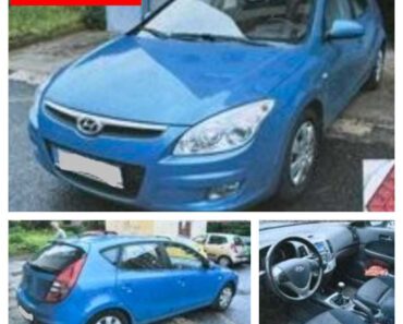 Do 9.8.2024 Aukce automobilu Hyundai i30. Vyvolávací cena 25.000 Kč ➡️ ID977368 Do 9.8.2024 Aukce automobilu Hyundai i30. Vyvolávací cena 25.000 Kč ➡️ ID977368