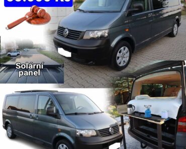 17.9.2025 Dražba automobilu Volkswagen Transporter T5 Long 1.9 TDi. Vyvolávací cena 65.000 Kč ➡️ ID1037893
