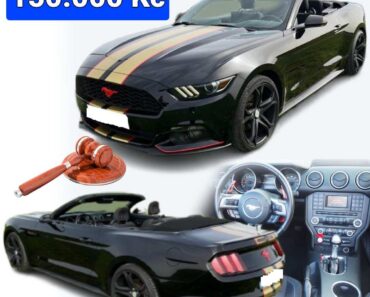 Do 10.9.2025 Aukce automobilu Ford Mustang Cabrio. Vyvolávací cena 150.000 Kč ➡️ ID1040134